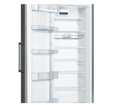 Bosch | Refrigerator | KSV36VXDP | Energy efficiency class D | Free standing | Larder | Height 186 cm | Fridge net capacity 346 L | Display | 39 dB | Black