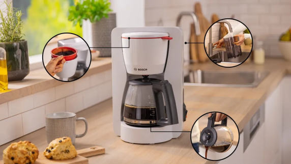 Bosch Coffee Maker | TKA2M111 MyMoment | Drip | 1200 W | White