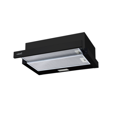 CATA | TFB-5160 BK | Telescopic | Energy efficiency class C | Width 59.5 cm | 300 m³ / h | Mechanical control | LED | Black