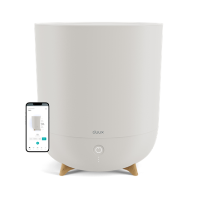 Duux | Smart Humidifier | Neo | Water tank capacity 5 L | Suitable for rooms up to 50 m² | Ultrasonic | Humidification capacity 500 ml / hr | Greige