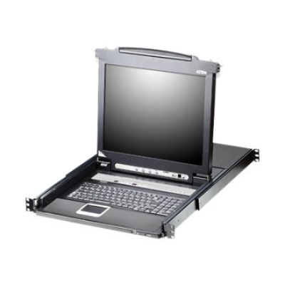 Aten 16-Port PS / 2-USB VGA 17" LCD KVM Switch with Daisy-Chain Port and USB Peripheral Support | CL5716M