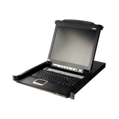 Aten 16-Port PS / 2-USB VGA 19" LCD KVM Switch with Daisy-Chain Port and USB Peripheral Support | CL5716N