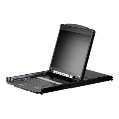 Aten 16-Port PS / 2-USB VGA Dual Rail 19" LCD KVM Switch with Daisy-Chain Port and USB Peripheral Support | CL5816N