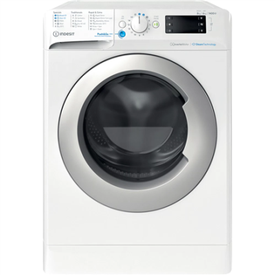 INDESIT | Washing Machine with Dryer | BDE 86436 WSV EE | Energy efficiency class A / D | Front loading | Washing capacity 8 kg | 1400 RPM | Depth 54 cm | Width 59.5 cm | LCD | Drying system | Drying capacity 6 kg | White