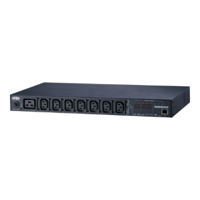 Aten | 16A 8-Outlet 1U Metered & Switched eco PDU | PE6208G