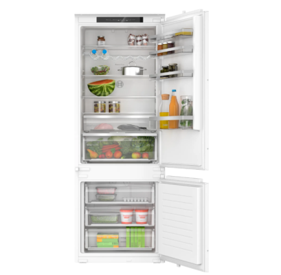 Bosch Refrigerator | KBN96VSE0 | Energy efficiency class E | Built-in | Combi | Height 193.5 cm | No Frost system | Fridge net capacity 285 L | Freezer net capacity 98 L | 34 dB | White