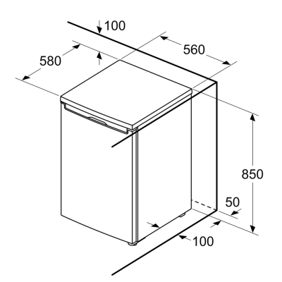 Bosch Refrigerator | KTL15NWEB | Energy efficiency class E | Free standing | Larder | Height 85 cm | Fridge net capacity 106 L | Freezer net capacity 14 L | Display | 39 dB | White
