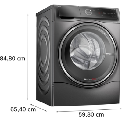Bosch | Washing Machine | WNC254ARSN | Energy efficiency class A / D | Front loading | Washing capacity 10.5 kg | 1400 RPM | Depth 62.2 cm | Width 59.8 cm | LED | Drying system | Drying capacity 6 kg | Steam function | Dosage ass