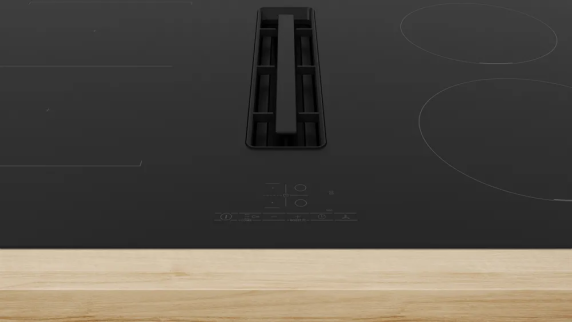 Bosch | PVS811B16E | Induction hob with integrated ventilation system | 80 cm | Number of burners / cooking zones 4 | B | Black | Touch