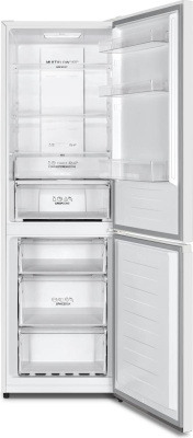 Gorenje N619EAW4 | Energy efficiency class E | Free standing | Combi | Height 186 cm | No Frost system | Fridge net capacity 207 L | Freezer net capacity 97 L | Display | 39 dB | White