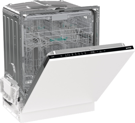 Dishwasher | GV643E90 | Built-in | Width 60 cm | Number of place settings 16 | Number of programs 6 | Energy efficiency class E | Display | AquaStop function | White