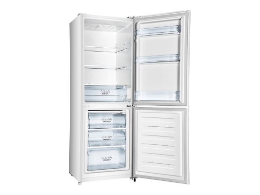 Gorenje Refrigerator | RK4162PW4 | Energy efficiency class E | Free standing | Combi | Height 161.3 cm | Fridge net capacity 159 L | Freezer net capacity 71 L | 39 dB | White
