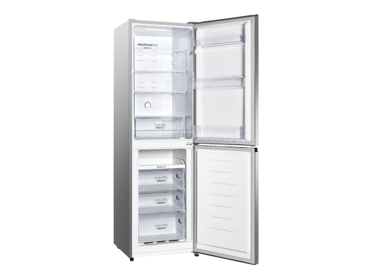 Gorenje Refrigerator | NRK418ECS4 | Energy efficiency class E | Free standing | Combi | Height 182.4 cm | No Frost system | Fridge net capacity 171 L | Freezer net capacity 85 L | 37 dB | Grey