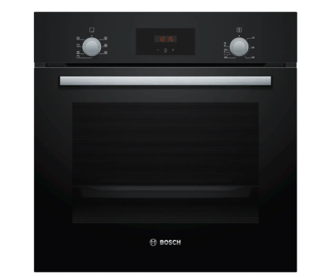 Bosch | Oven | HBF133BA0 | 66 L | Electric | EcoClean | Knobs | Height 59.5 cm | Width 59.4 cm | Black