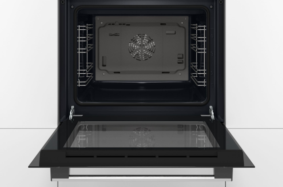 Bosch | Oven | HBF133BA0 | 66 L | Electric | EcoClean | Knobs | Height 59.5 cm | Width 59.4 cm | Black