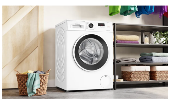 Bosch Washing Machine | WGE0240ASN | Energy efficiency class A | Front loading | Washing capacity 7 kg | 1400 RPM | Depth 59 cm | Width 60 cm | Display | LED | Direct drive | White