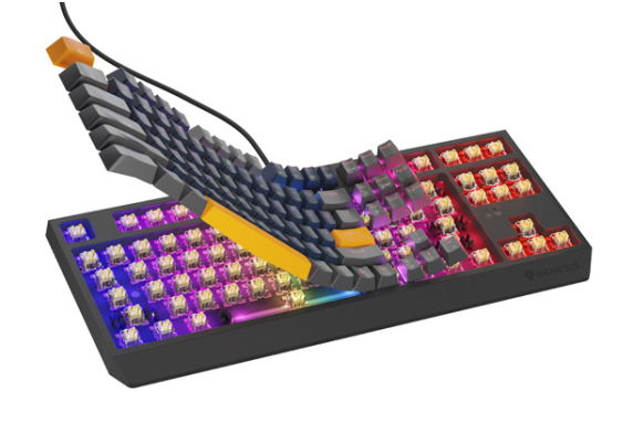 Genesis THOR 230 | Mechanical Gaming Keyboard | Wired | US | Naval Blue Positive | USB Type-A | Outemu Panda