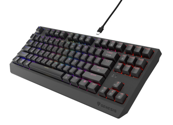 Genesis THOR 230 | Mechanical Gaming Keyboard | Wireless | US | Black | 2.4 GHz, Bluetooth, USB | Outemu Silent Lemon