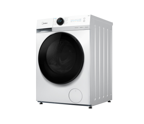 Midea Washing Machine with Dryer | MF200D80WB / W-HR | Energy efficiency class A / E | Front loading | Washing capacity 8 kg | 1400 RPM | Depth 48 cm | Width 60 cm | Digital | Drying system | Drying capacity 6 kg | Steam function | 