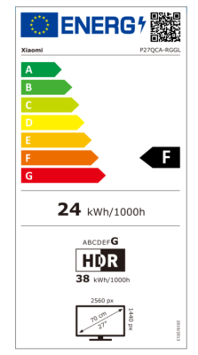 Xiaomi | 2K Gaming Monitor | G27Qi EU | 27 " | IPS | QHD | 16:9 | 180 Hz | 1 ms | 2560 x 1440 pixels | 300 cd / m² | HDMI ports quantity 2 | Black