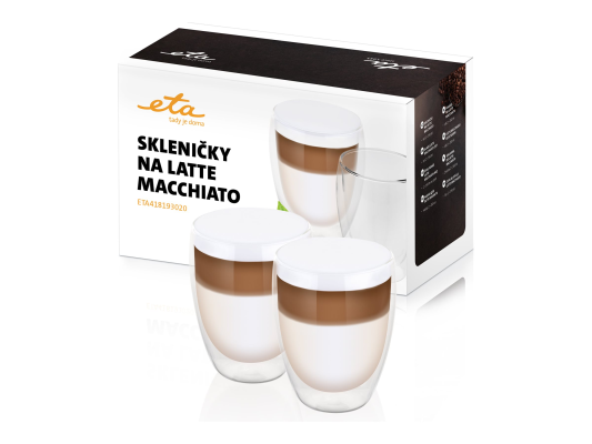 ETA | Latte Macchiato Glasses | ETA418193020 | For coffee | 2 pc(s) | Dishwasher proof