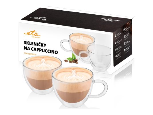 ETA | Cappuccino glasses | ETA518092010 | For coffee | 2 pc(s) | Dishwasher proof