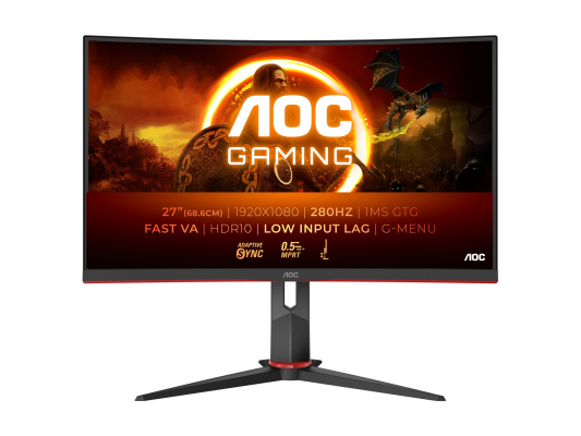 AOC | C27G2Z3 / BK | 27 " | VA | FHD | 16:9 | 280 Hz | 1 ms | 1920 x 1080 pixels | 300 cd / m² | HDMI ports quantity 2 | Warranty 36 month(s)