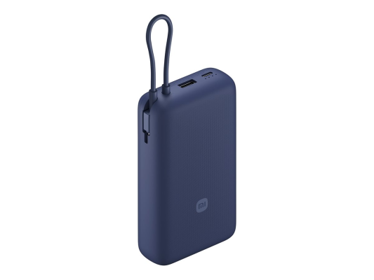 Xiaomi 33W Power Bank (Integrated Cable) | 20000 mAh | USB-C / USB-C cable / USB-A | Blue
