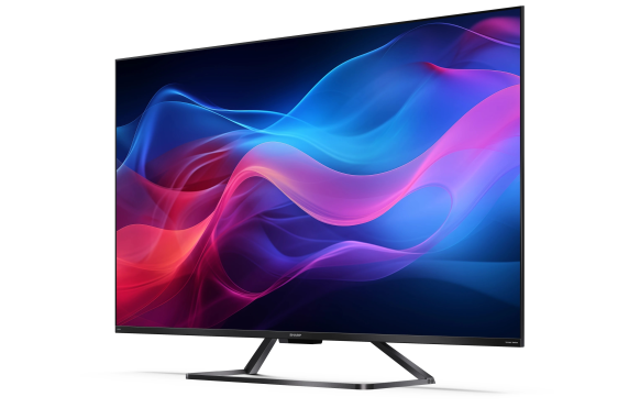 Sharp 50GR8265E 50" (126cm) 4K Ultra HD QLED Smart Google Frameless TV, 144Hz, Dolby Vision IQ, Dolby Atmos, Harman / Kardon | Sharp 50GR8265E | 50" | Smart TV | Google TV | 4K Ultra HD