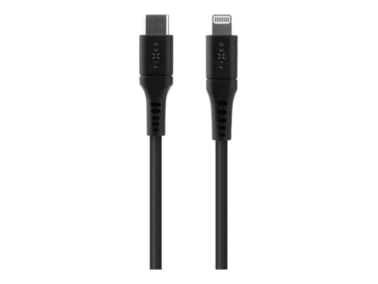 Fixed | Liquid Silicone Cable USB-C / Lightning, 1.2m | FIXDLS-CL12-BK