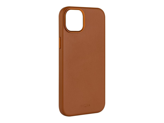 Fixed MagLeather | Back cover | Apple | iPhone 16 | Leather | Brown