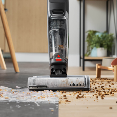 Bissell  |  CrossWave OmniForce Edge Select  |  Bezvadu putekļsūcējs  |  Mitrā un sausā uzkopšana  |  25.9 V  |  Darbības laiks līdz 30 min  |  Melna / Titāna
