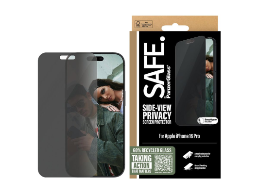 PanzerGlass Screen protector | Apple | iPhone 16 Pro | Glass | Black | Ultra-Wide Fit