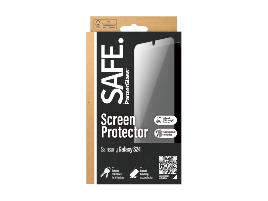 SAFE by PanzerGlass Screen Protector Samsung Galaxy S24 | Ultra-Wide Fit w EasyAligner | PanzerGlass
