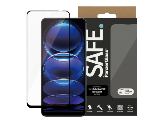SAFE by PanzerGlass Screen Protector Xiaomi Redmi Note 12 5G | 12 4G | Poco X5 | Ultra-Wide Fit | PanzerGlass