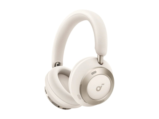 Anker Soundcore | Foldable Headphones | Space One Pro | Bluetooth | Over-ear | Microphone | Wireless | Cream White