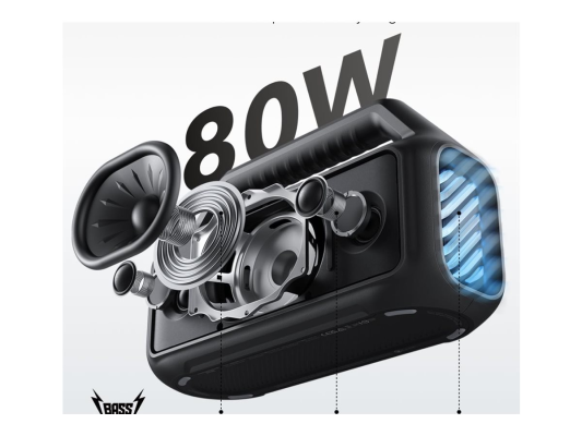 Anker Soundcore | Portable Bluetooth Speaker | Boom 2 | 80 W | Waterproof | Bluetooth | Phantom Black | Portable | Wireless connection