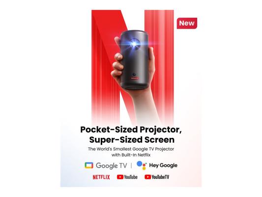 Anker Nebula Capsule 3 Mini Portable Laser Projector | Full HD (1920x1080) | 300 ANSI lumens | Black | Wi-Fi