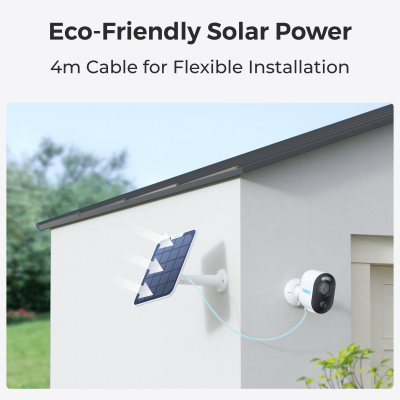Reolink | Wireless Solar & Battery Powered Security Camera with Smart Detection, 3W | Argus Series B310 with Solar Panel | Bullet | 3 MP | f=4mm，F=2.0 | IP65 | H.264 / H.265 | Micro SD, Max. 128GB