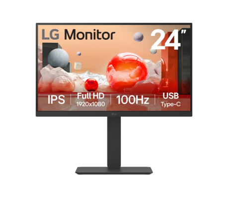 LG | 24BA650-B | 23.8 " | IPS | 16:9 | 100 Hz | 5 ms | 1920 x 1080 pixels | 250 cd / m² | HDMI ports quantity 1 | Black