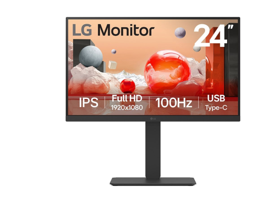 LG | 24BA650-B | 23.8 " | IPS | 16:9 | 100 Hz | 5 ms | 1920 x 1080 pixels | 250 cd / m² | HDMI ports quantity 1 | Black