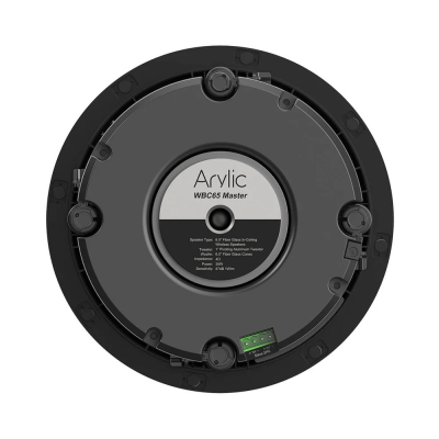Arylic | 6.5" Wireless Multiroom Ceiling Speakers, 2 pcs | WBC65 | Bluetooth | Black | 86±3 dB | Wireless connection