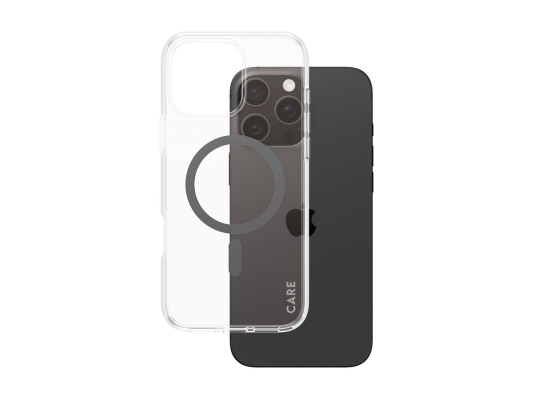CARE Flagship Case | Back cover | Apple | iPhone 16 Pro Max | Recycled plastic | Transparent | MagSafe