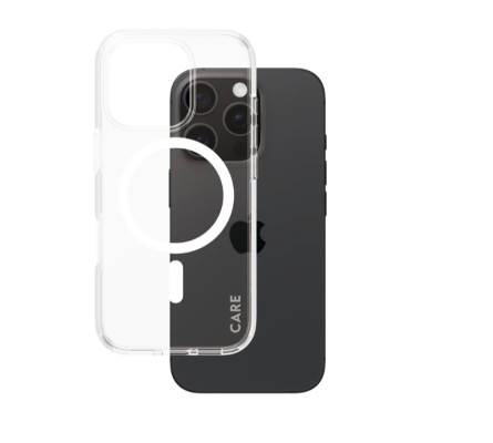 CARE Flagship Case | Back cover | Apple | iPhone 16 PRO | Recycled plastic | White | MagSafe