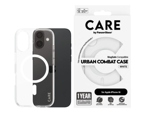 CARE Flagship Case | Back cover | Apple | iPhone 16 | Recycled plastic | White | MagSafe
