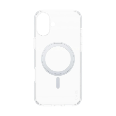 CARE by PanzerGlass Case Feature | Back protection | Apple | iPhone 16 Plus | Recycled plastic | Silver | Kickstand & MagSafe