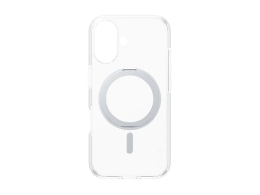 CARE Feature Case | Back cover | Apple | iPhone 16 | Recycled plastic | Silver | Kickstand & MagSafe