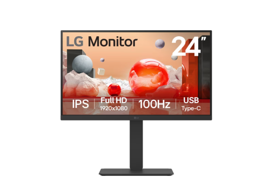 LG | 24BA750-B | 23.8 " | IPS | FHD | 16:9 | 100 Hz | 5 ms | 1920 x 1080 pixels | 200 cd / m² | HDMI ports quantity 1 | Black