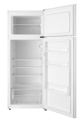 Midea Refrigerator | MDRT294FGE01 | Energy efficiency class E | Free standing | Double Door | Height 143 cm | Fridge net capacity 163 L | Freezer net capacity 41 L | 40 dB | White