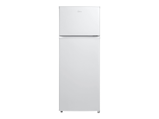 Midea Refrigerator | MDRT294FGE01 | Energy efficiency class E | Free standing | Double Door | Height 143 cm | Fridge net capacity 163 L | Freezer net capacity 41 L | 40 dB | White